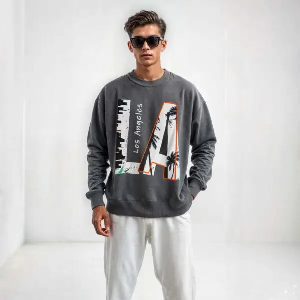 Sweatshirt - Size Chart - LA Dream in - Downtown Trendz - Male Boys